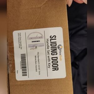 HauSun White Sliding Patio Door Handle Set with Key